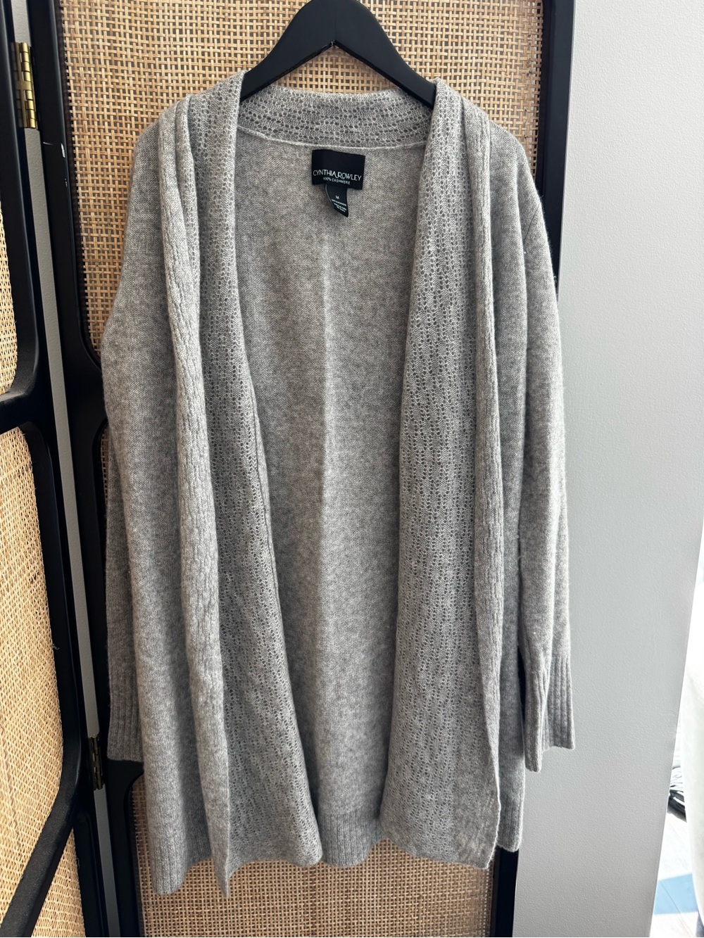 Cynthia Rowley Cashmere Open Front Sweater